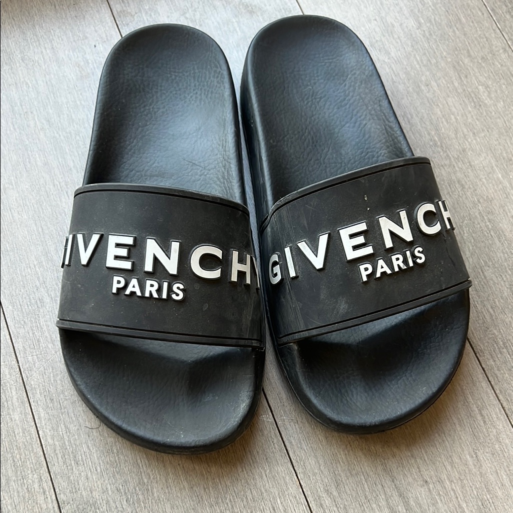 Givenchy Black Slide Sandals